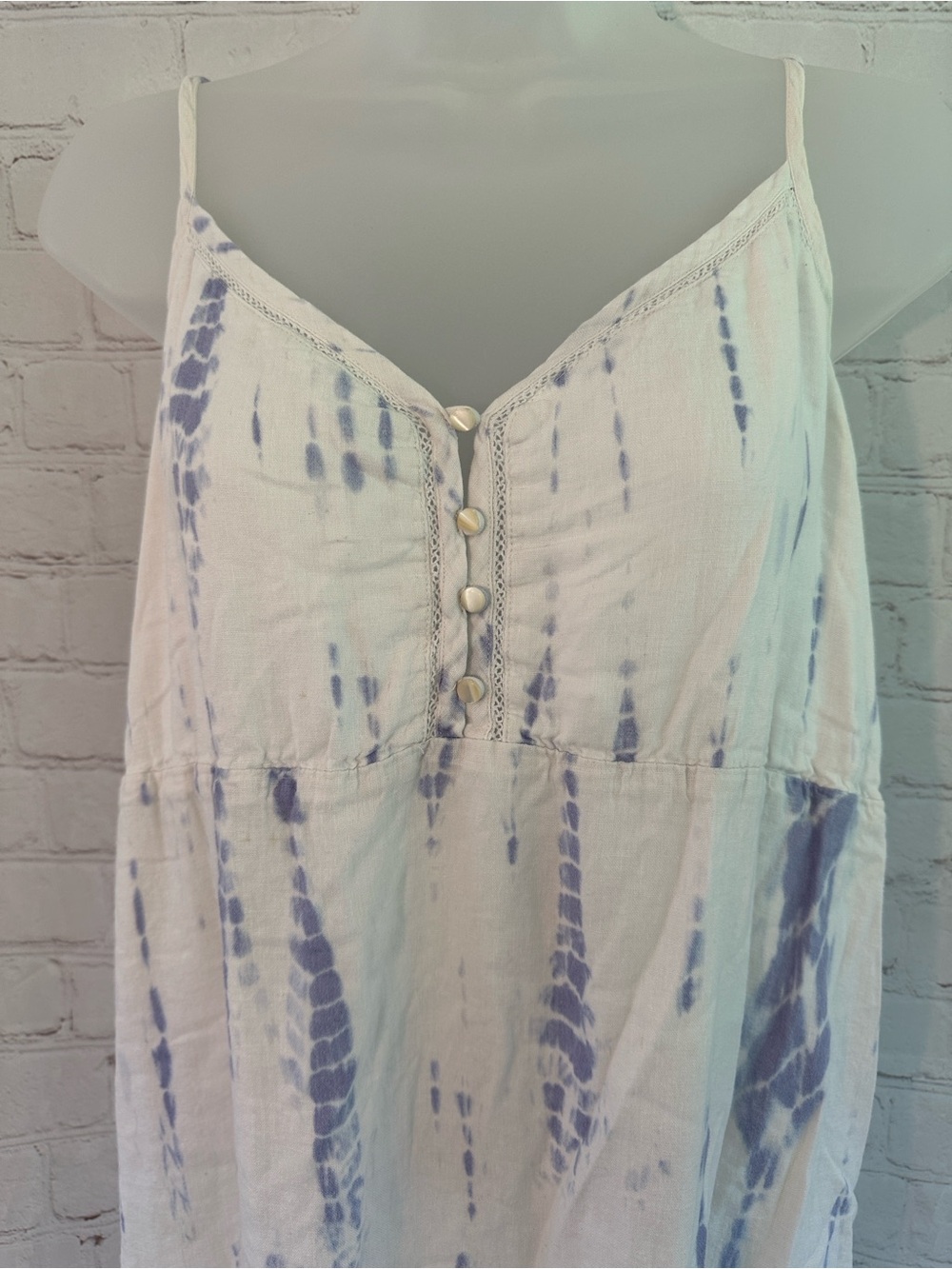 Rails Delilah Cloud Tie-Dye Midi Sundress linen blend size M - Picture 4 of 10